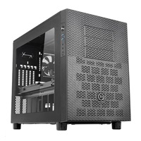 THERMALTAKE X2, mATX Cube Case, black, bez zdroje, ventilátory, prosklený bok, USB 3.0
