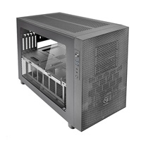 THERMALTAKE X2, mATX Cube Case, black, bez zdroje, ventilátory, prosklený bok, USB 3.0