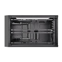 THERMALTAKE X2, mATX Cube Case, black, bez zdroje, ventilátory, prosklený bok, USB 3.0