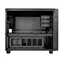 THERMALTAKE X2, mATX Cube Case, black, bez zdroje, ventilátory, prosklený bok, USB 3.0