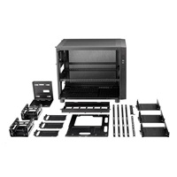 THERMALTAKE X2, mATX Cube Case, black, bez zdroje, ventilátory, prosklený bok, USB 3.0