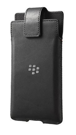 Obr. BlackBerry pouzdro kožené pro BlackBerry Priv, klip s otočným čepem, černá 564908a