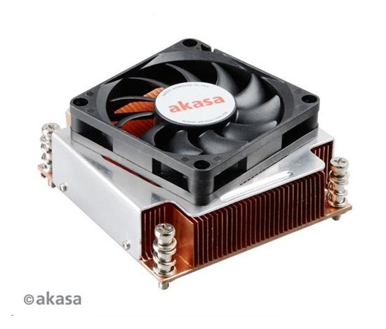 AKASA chladič CPU AK-CC6502BT01 pre Intel LGA 2011, medené jadro, 70mm PWM ventilátor, pre 2U skrine