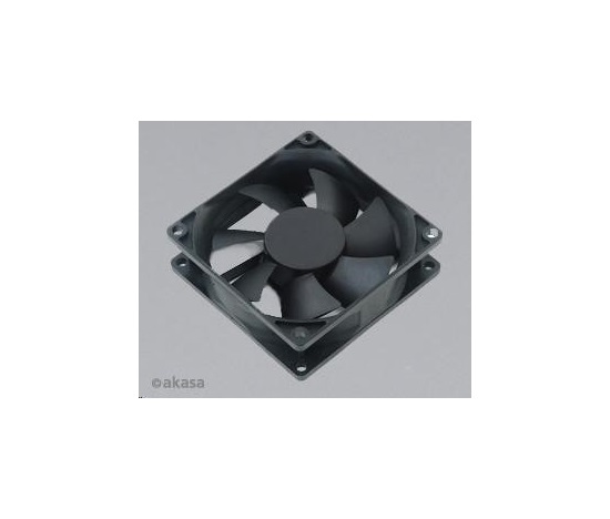Ventilátor AKASA Paxfan čierny, 80 x 25 mm, predĺžená životnosť, veľmi tichý, klzné ložisko