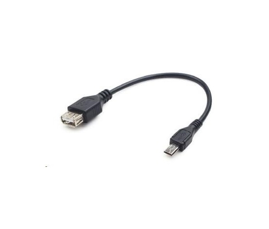 Kábel USB GEMBIRD 2.0 A-Micro B, OTG, 15 cm (F/M, pre tablet a smartfón)