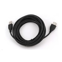 Kábel USB GEMBIRD 2.0 A-A predĺženie 4,5 m (čierne, HQ s feritovým jadrom)