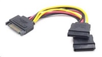 Napájací kábel GEMBIRD SATA 2x SATA, 15 cm