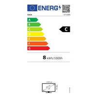 ASUS LCD dotekový display 15.6" VT168N Touch 1366x768, lesklý, D-SUB, DVI-D, 10-point multi-touch, USB
