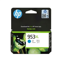 HP 953XL High Yield Cyan Original Ink Cartridge (1,600 pages)