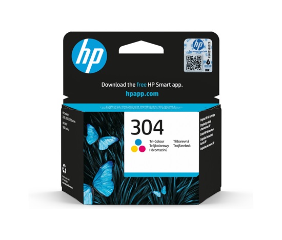 HP 304 Tri-color Ink Cartridge (100 pages)