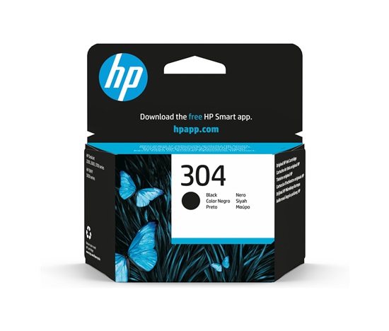 HP 304 Black Ink Cartridge (120 pages)