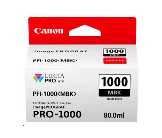 Canon BJ CARTRIDGE PFI-1000 MBK (matná čierna atramentová nádržka)