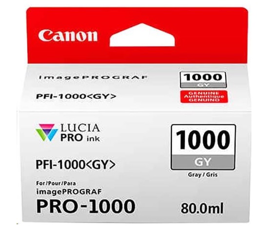 Canon BJ CARTRIDGE PFI-1000 GY (nádržka so sivým atramentom)