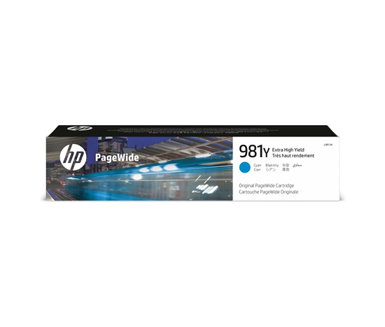 HP 981Y Extra High Yield Cyan Original PageWide Cartridge (16,000 pages)