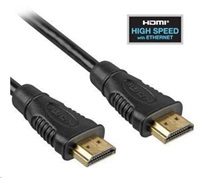 PREMIUMCORD HDMI kábel na HDMI 0,5 m (v1.4, 3D, pozlátené kontakty, tienené)