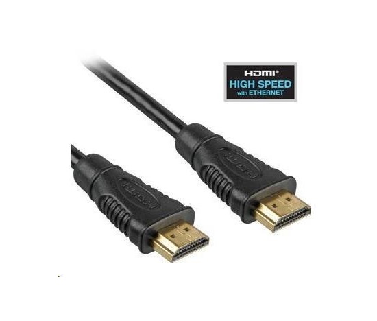 PREMIUMCORD HDMI kábel na HDMI 0,5 m (v1.4, 3D, pozlátené kontakty, tienené)