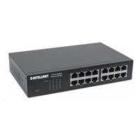 Intellinet 16-portový gigabitový ethernetový prepínač, 16x GbE, bez ventilátora