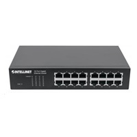 Intellinet 16-portový gigabitový ethernetový prepínač, 16x GbE, bez ventilátora