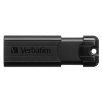 VERBATIM Flash disk 128 GB PinStripe USB 3.0, čierna