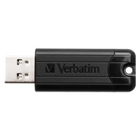 VERBATIM Flash disk 128 GB PinStripe USB 3.0, čierna