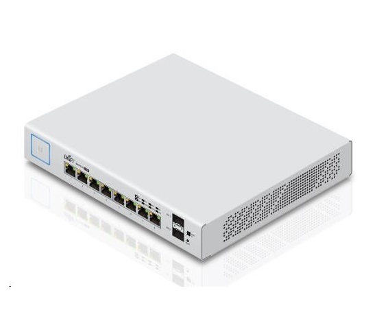 UBNT UniFi Switch US-8-150W [8xGigabit, 150W PoE+ 802.3at/af, pasívne PoE 24V, 2xSFP slot, neblokovaný 10Gbps]