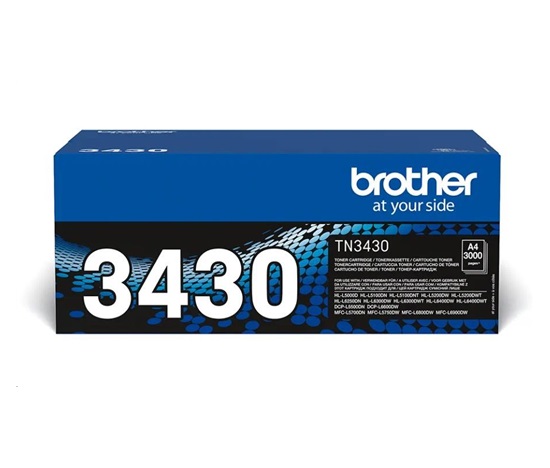 Toner BROTHER TN-3430 ( HL-L5xxx,HL-L6xxx, DCP/MFC-L5xxx, DCP/MFC-L6xxx,3 000 ks. A4)