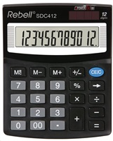 REBELL kalkulačka - SDC412 - černá