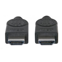MANHATTAN kábel High Speed HDMI 4K, 3D, Male to Male, tienený, čierny, 7,5 m