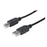 MANHATTAN vysokorýchlostný kábel USB pre zariadenia, samec typu A / samec typu B, 5 m (3 ft.), Čierna