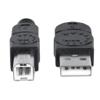 MANHATTAN vysokorýchlostný kábel USB pre zariadenia, samec typu A / samec typu B, 5 m (3 ft.), Čierna