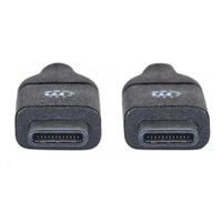 MANHATTAN USB 3.1 Kábel Gen2, samec typu C / samec typu C, 1 m (3 ft.), 3A, čierna