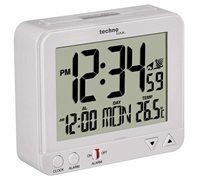 TechnoLine WT 195W - digitální budík bílý s teploměrem