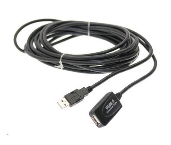 PREMIUMCORD USB 2.0 opakovač a predlžovací kábel A/M-A/F 5m