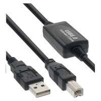 PREMIUMCORD USB 2.0 opakovač a prepojovací kábel A/M-B/M 10m