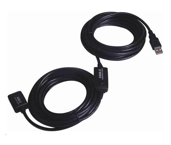 PREMIUMCORD PremiumCord USB 2.0 opakovač a predlžovací kábel A/M-A/F 20 m
