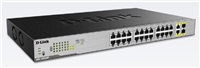 D-Link DGS-1026MP 26-portový gigabitový PoE switch, 24x gigabitový RJ45 PoE, 2x gigabitový RJ45/SFP, rozpočet PoE 370W