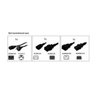 Sada napájacích káblov Eaton 10A FR/DIN pre HotSwap MBP