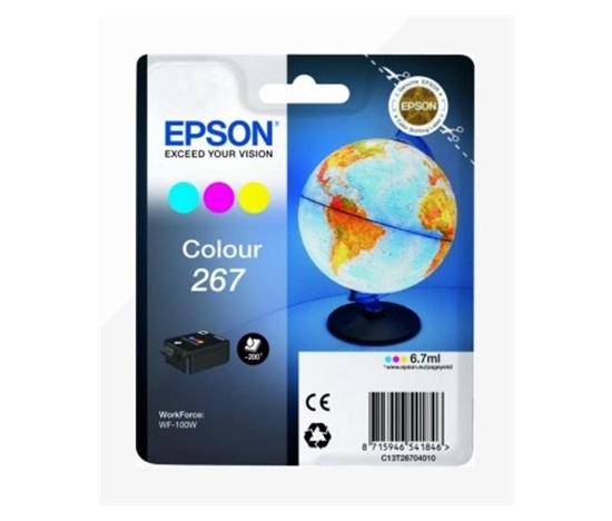 Atramentová tyčinka EPSON Singlepack "Globus" Colour 267 ink cartridge-pro WF-100 (6,7 ml)