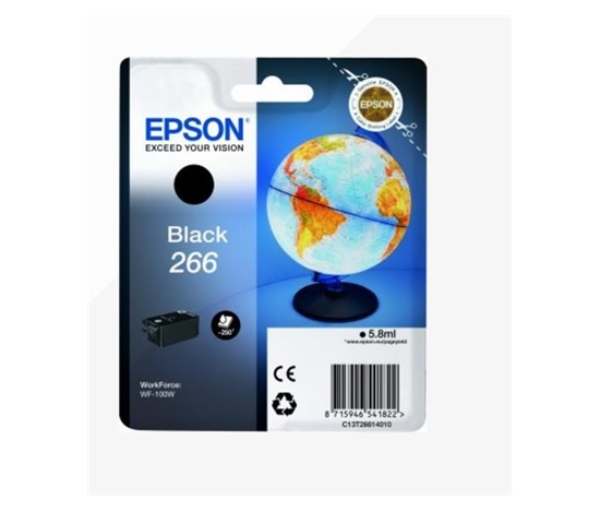 EPSON atrament čierny Singlepack "Globus" Black 266 atramentová kazeta 5,8 ml