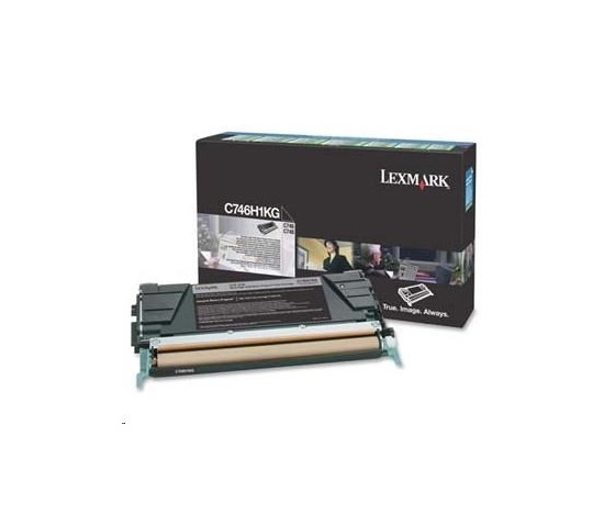 LEXMARK toner C746, C748 Čierna tonerová kazeta s vysokou výťažnosťou