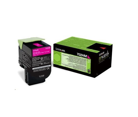 LEXMARK purpurový toner 702HM pre CS310/410/510 z programu Lexmark Return (3 000 strán)