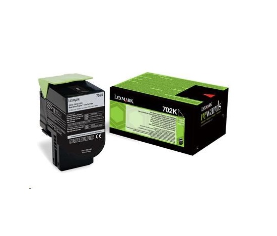 Čierny toner LEXMARK 702K pre MC310/410/510 z programu Lexmark Return (1 000 strán)
