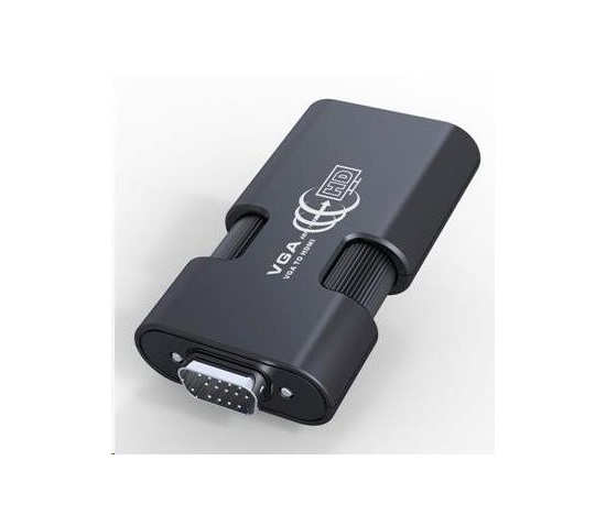 Prevodník PREMIUMCORD - elektronický prevodník VGA+audio na rozhranie HDMI