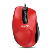 Myš GENIUS DX-150X, drôtová, 1000 dpi, USB, červená