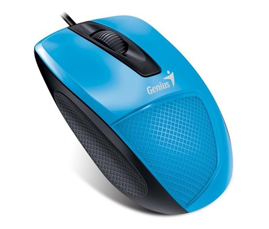 Myš GENIUS DX-150X, drôtová, 1000 dpi, USB, modrá