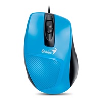 Myš GENIUS DX-150X, drôtová, 1000 dpi, USB, modrá