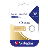 VERBATIM Flash disk 32 GB Metal Executive, USB 3.0, zlatá