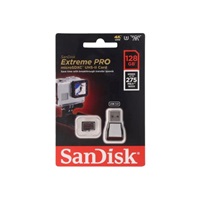 Karta Sandisk MIcroSDXC 128GB Extreme PRO (275 MB/s, Class 10 UHS-II U3) + USB 3.0 čitateľ
