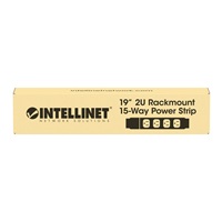 Intellinet 19" 2U Rackmount 15-Way Power Strip - nemecký typ, distribučný panel, 15x DE zásuvka, 3m kábel