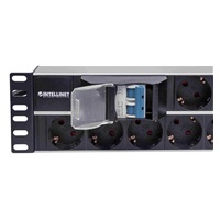 Intellinet 19" 2U Rackmount 15-Way Power Strip - nemecký typ, distribučný panel, 15x DE zásuvka, 3m kábel